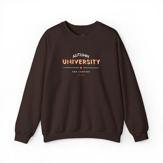 Autumn University Crewneck Sweatshirt — Fall Campus Vibes