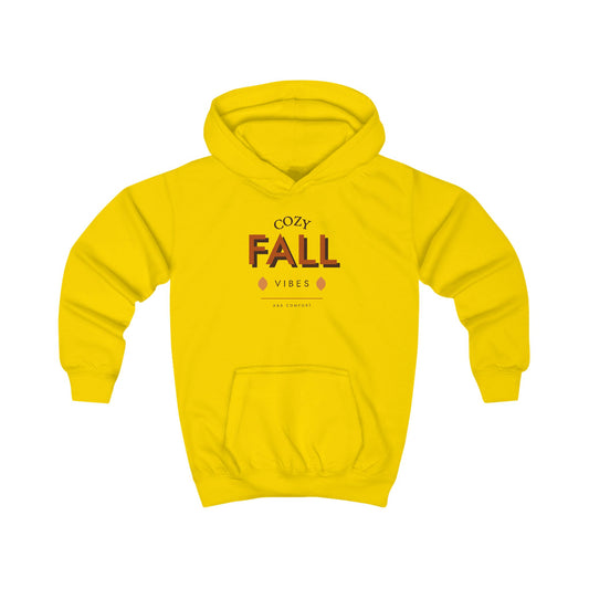 Cozy Fall Vibes Kids Hoodie — Autumn Leaves Sweatshirt for Children